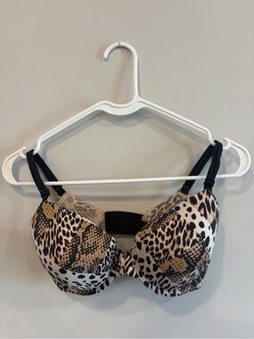 Victoria's Secret Leopard & Tan Patchwork Lined Bra